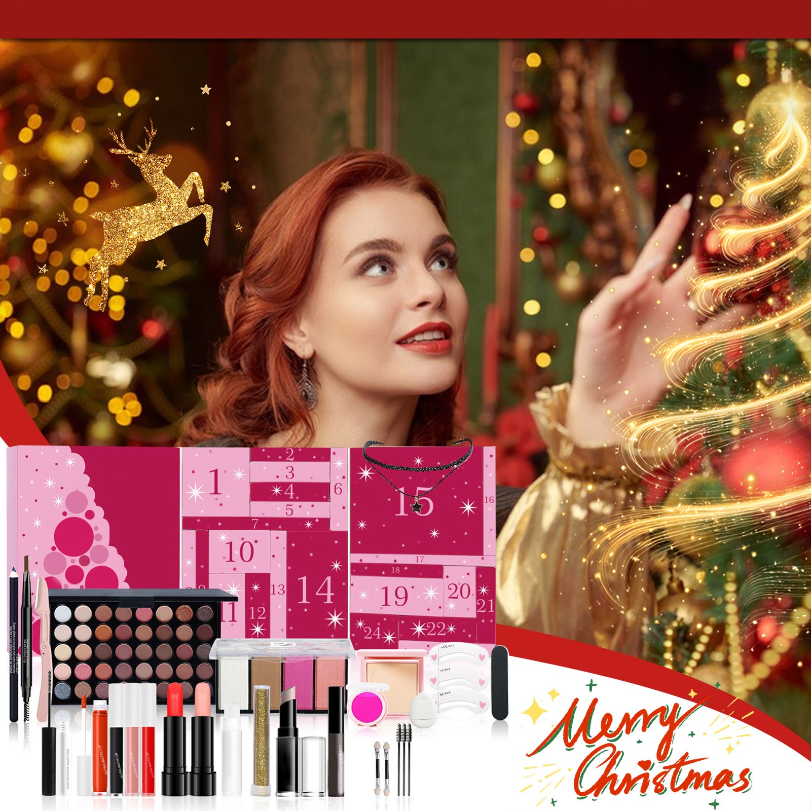 Beauty Makeup Advent Calendar - Girls Makeup Advent Calendar Surprise Blind