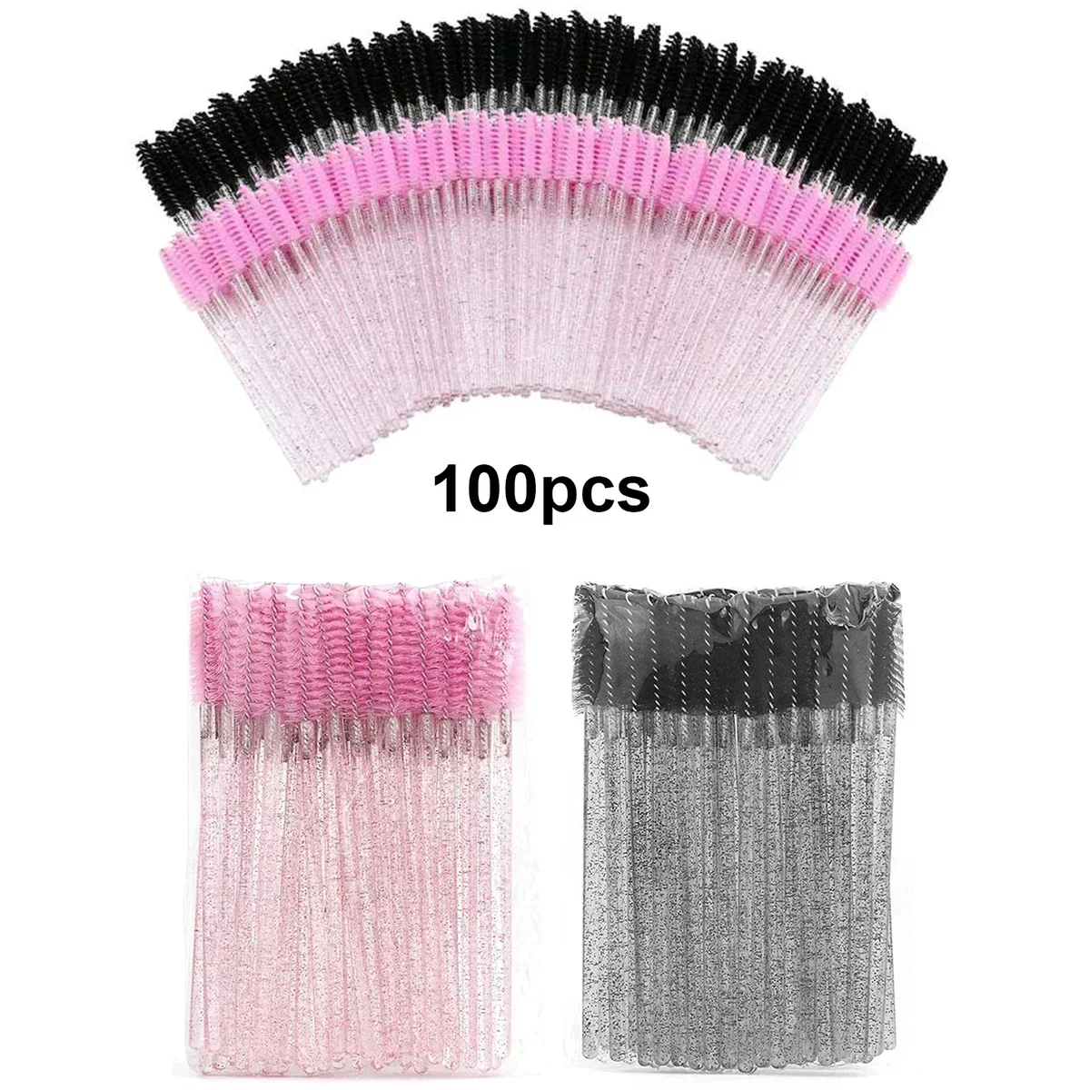 Beauty Makeup Products - Wholesale 100pcs Disposable Eyelash Brushes Spoolies