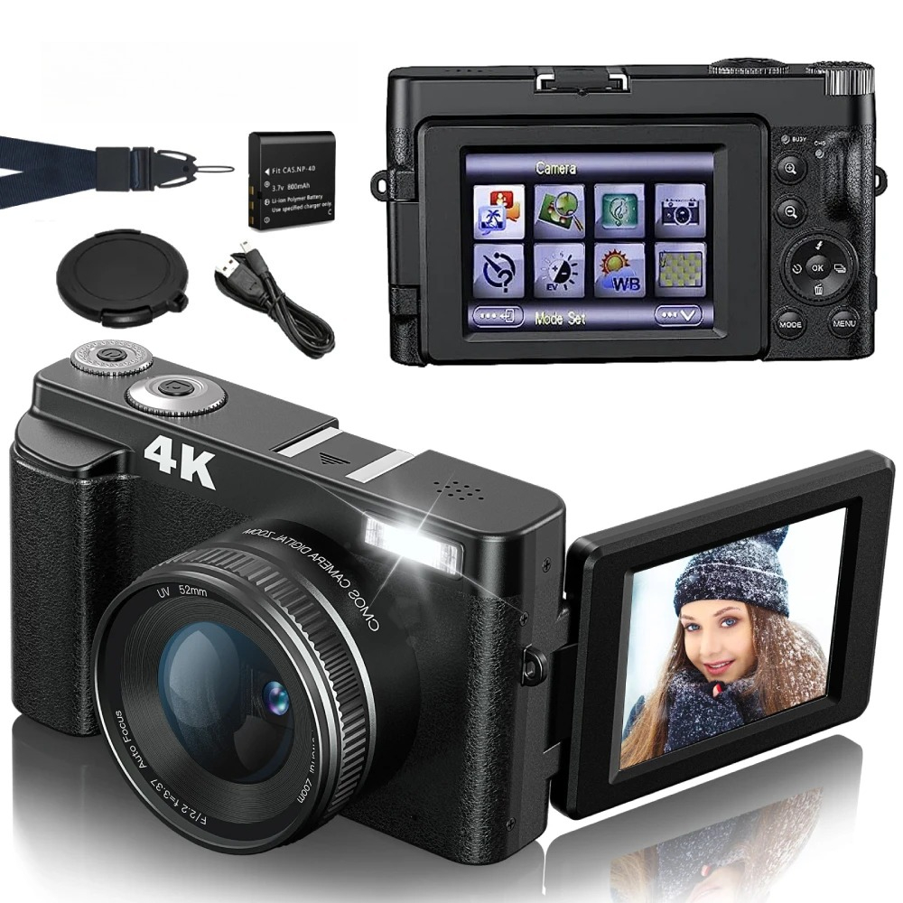 Beauty Makeup News - 4K 48MP Compact Vlogging Camera, Autofocus