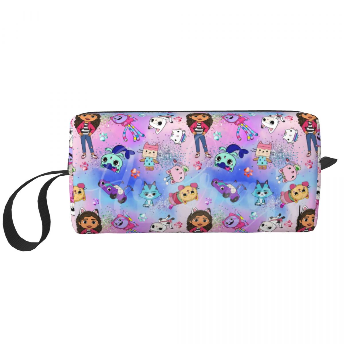 Beauty Makeup Kit Box - Travel Gabbys Dollhouse Pattern Toiletry Bag