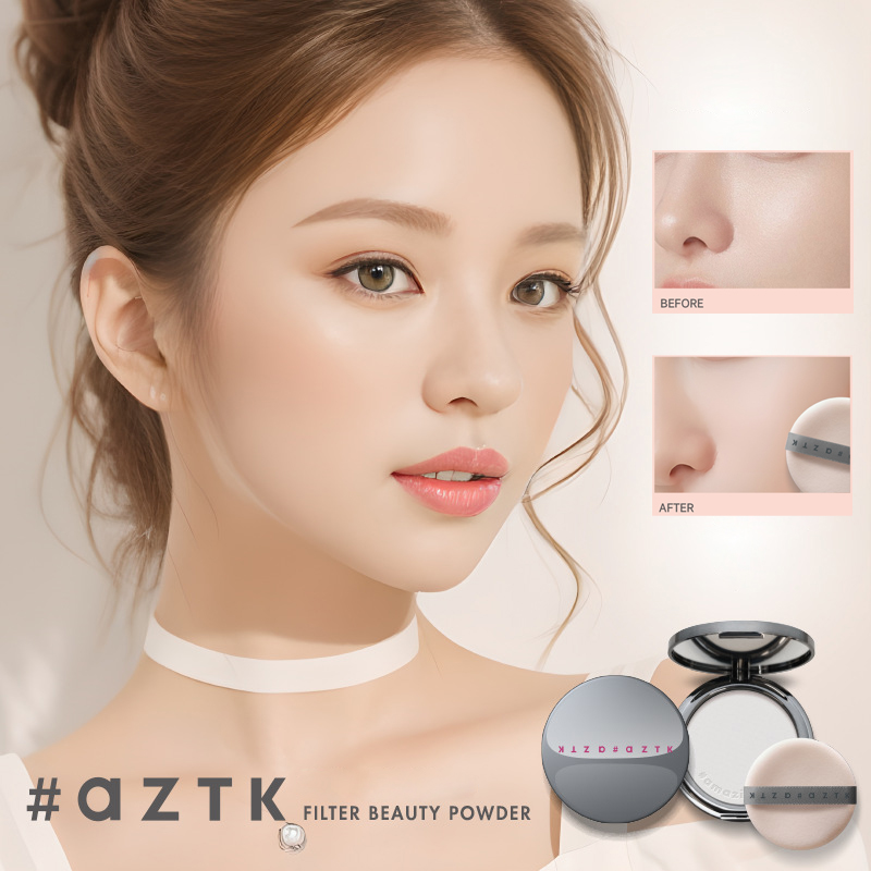 Beauty Makeup Filter - AZTK Fliter BEAUTY POWDER Touch-up Non-Stuck