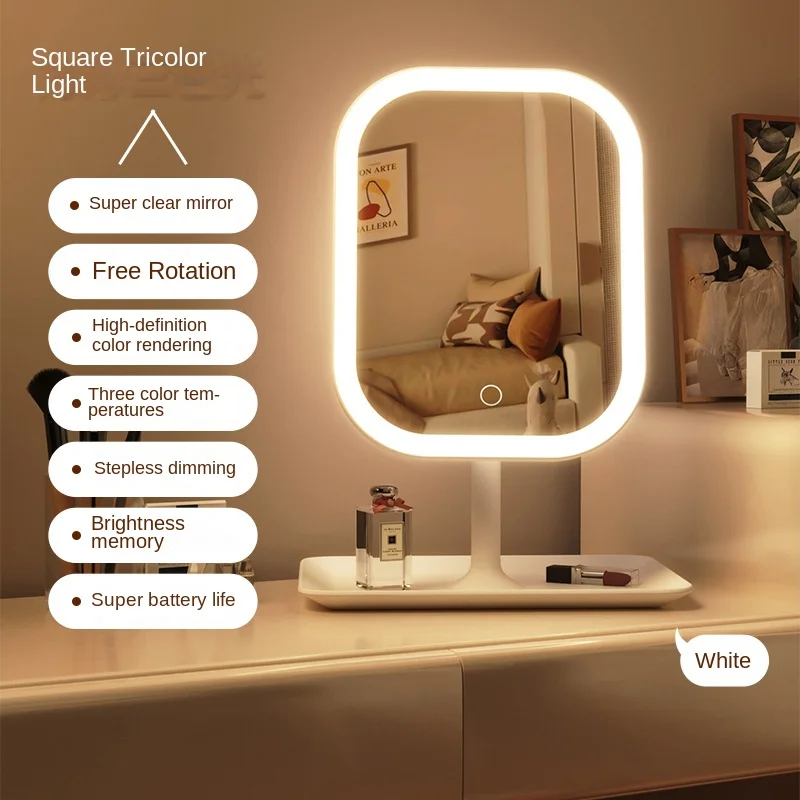 Beauty Makeup Vanity - New LED Modern Desktop Vanity Mirror,