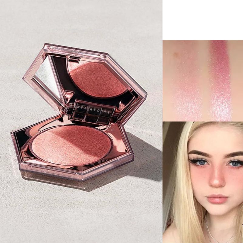 Fenty Beauty Makeup Highlighter - Highlight Powder,Face Highlighter Palette Pink Pearl