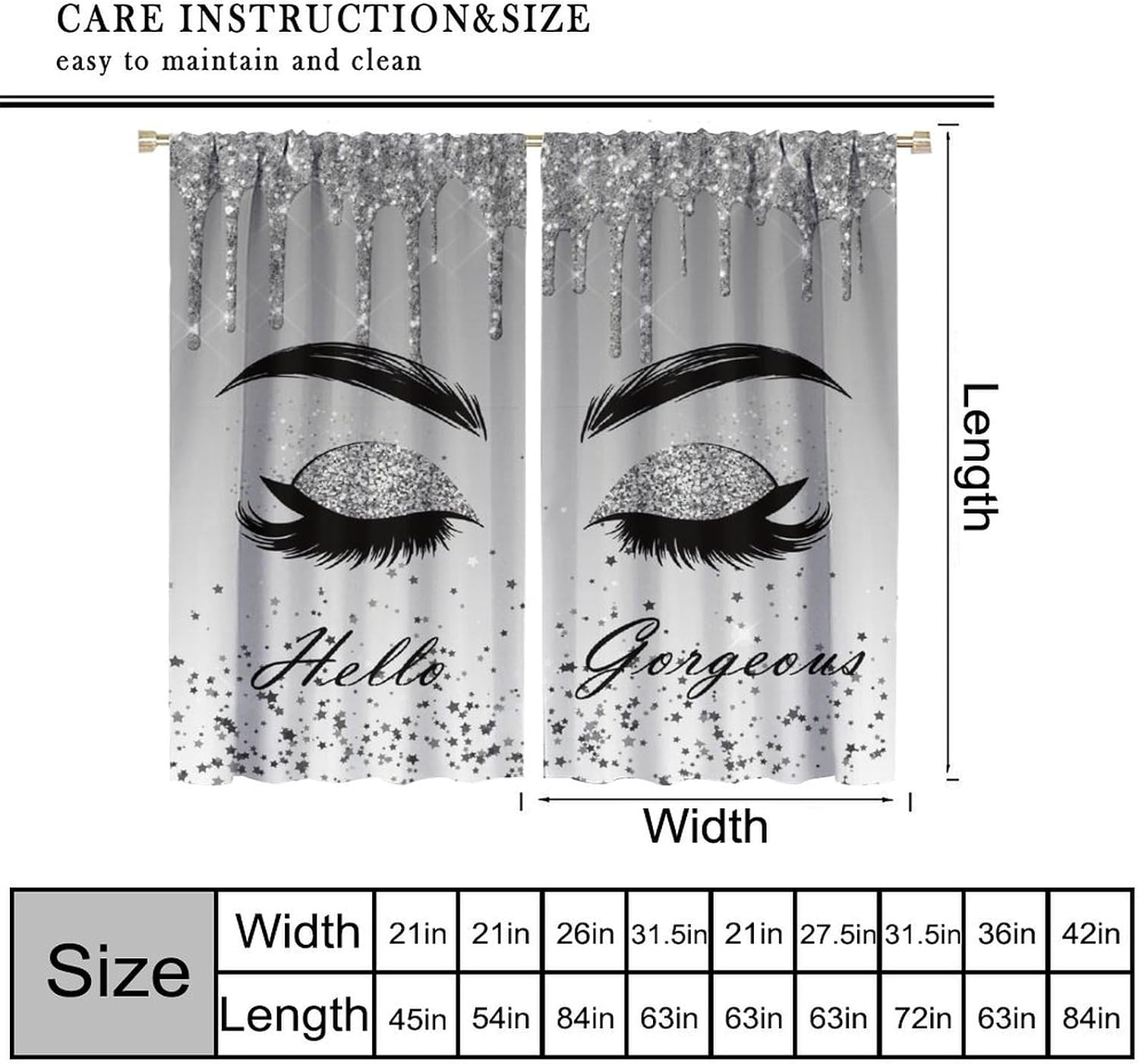 Silver Glitter Drip Eyelash Cu - Beauty Makeup Filter recension och pris