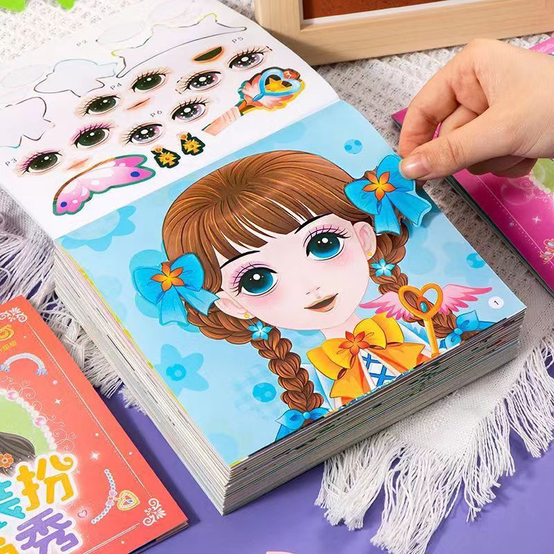 Princess Dress Up Sticker Book - Beauty Makeup Book recension och pris
