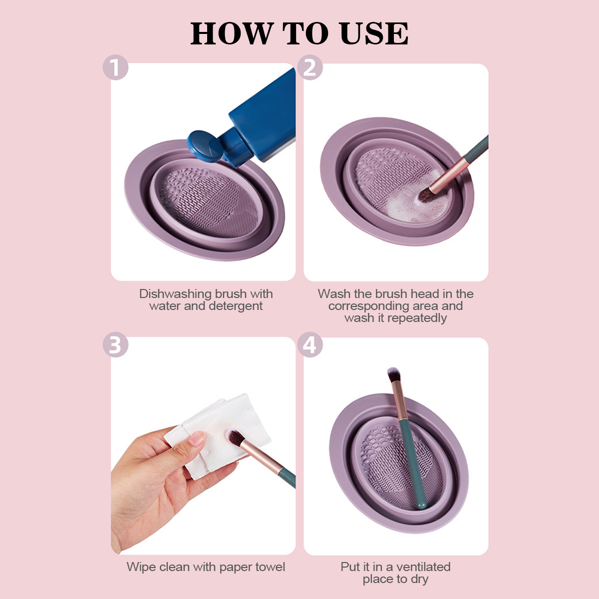 Silicone Makeup Brush Cleaning - Beauty Makeup Korean recension och pris