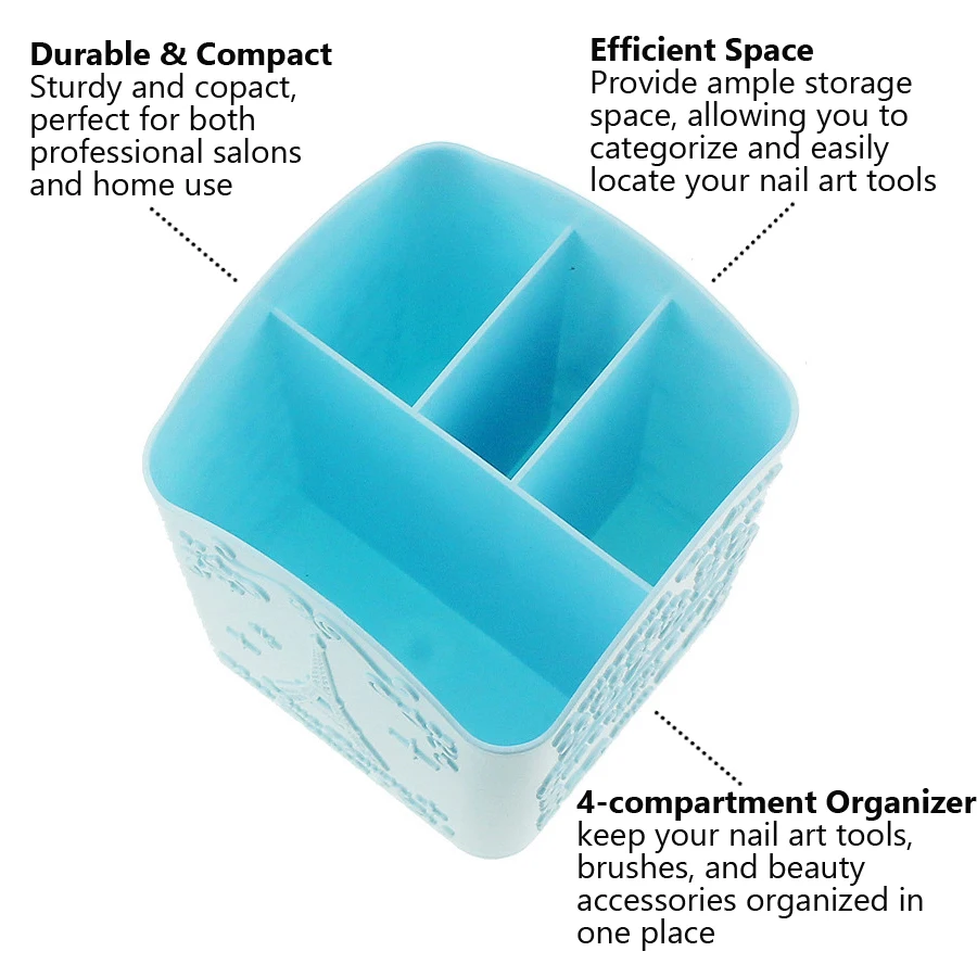 4-Compartment Nail Art Brush H - Beauty Makeup Products recension och pris