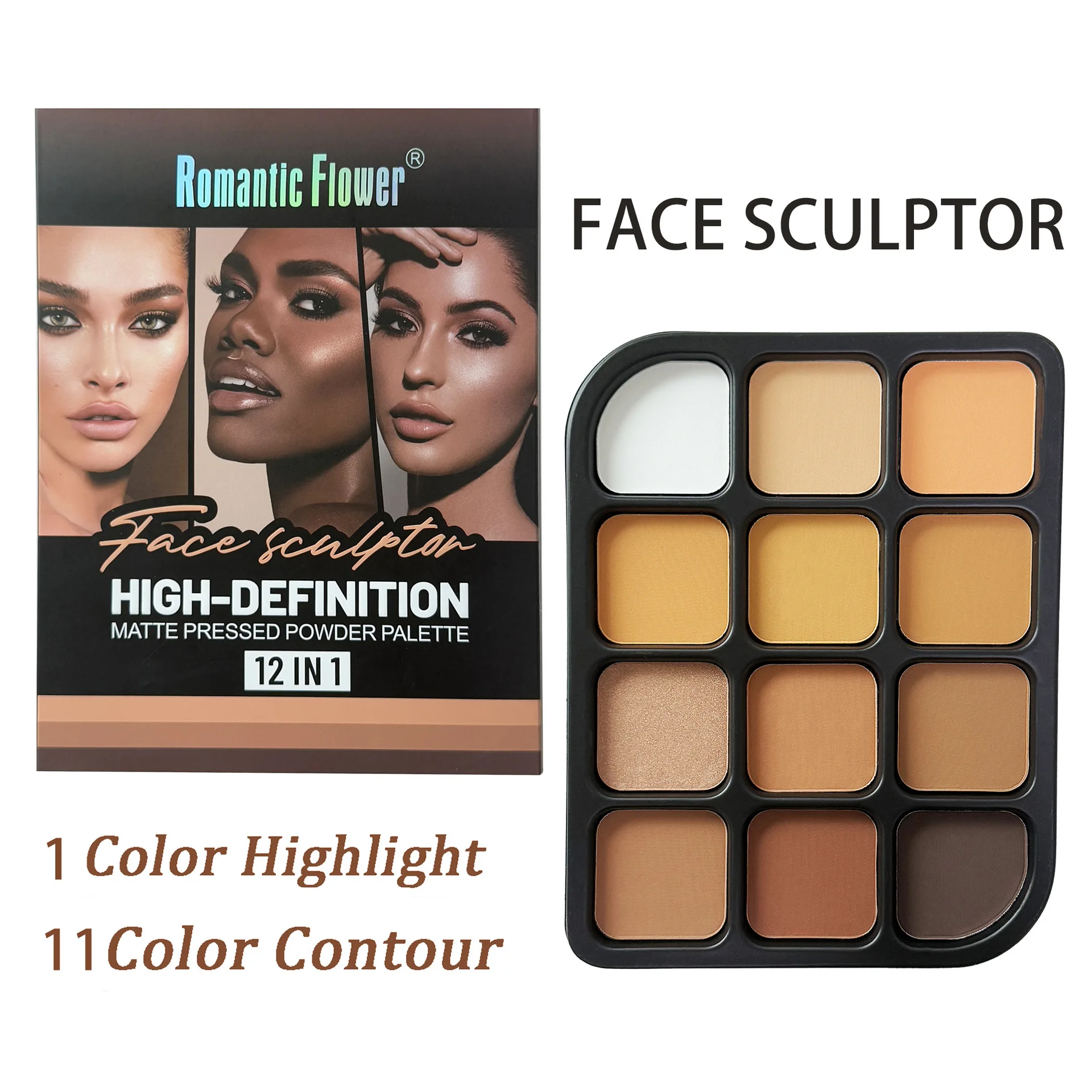 Deep Skin 12-Color Matte Conto - Fenty Beauty Makeup Highlighter recension och pris