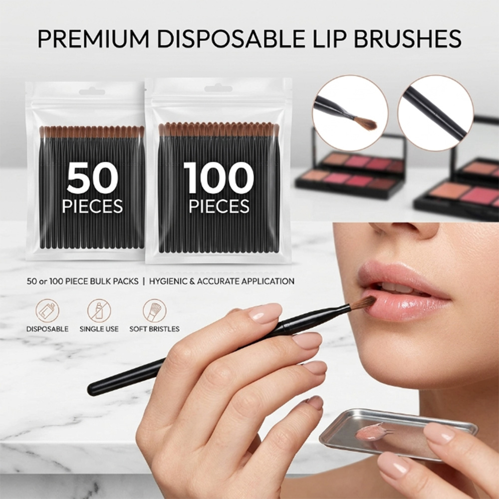 50/100pcs Disposable Lip Brush - Beauty Makeup Vanity recension och pris