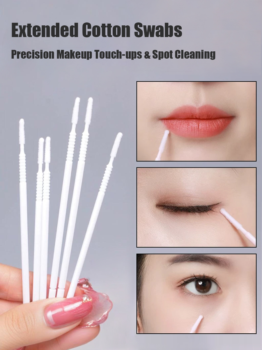 Disposable Long Cotton Swabs E - Beauty Makeup Vanity recension och pris