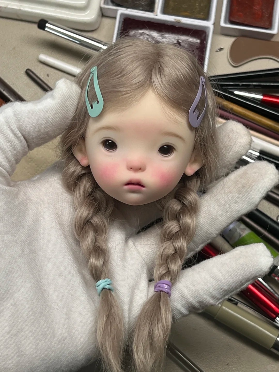 SD BJD Doll 1/6 Landoudou Head - Beauty Y Makeup recension och pris