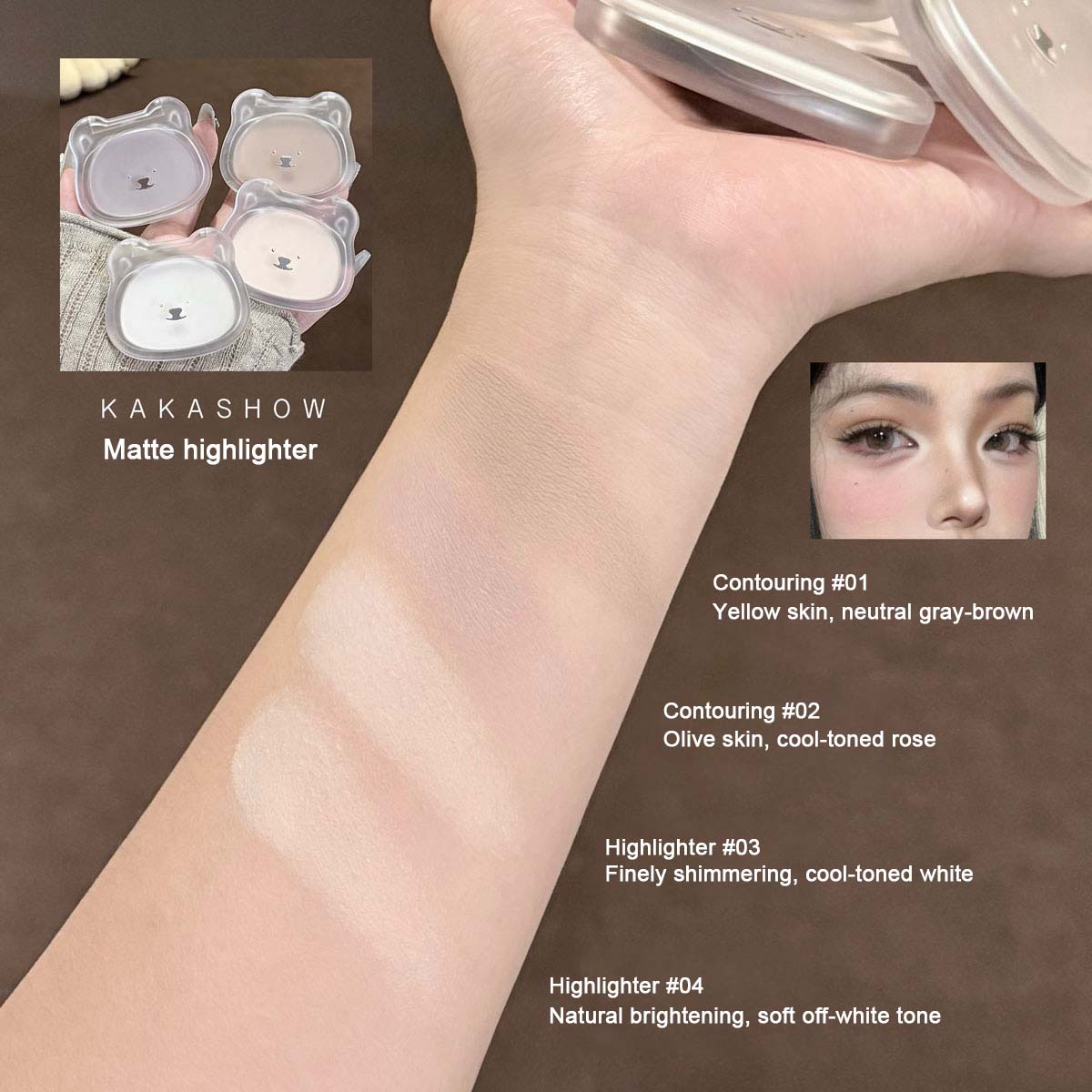 Kakashow Matte Highlighter Sil - Fenty Beauty Makeup Highlighter recension och pris