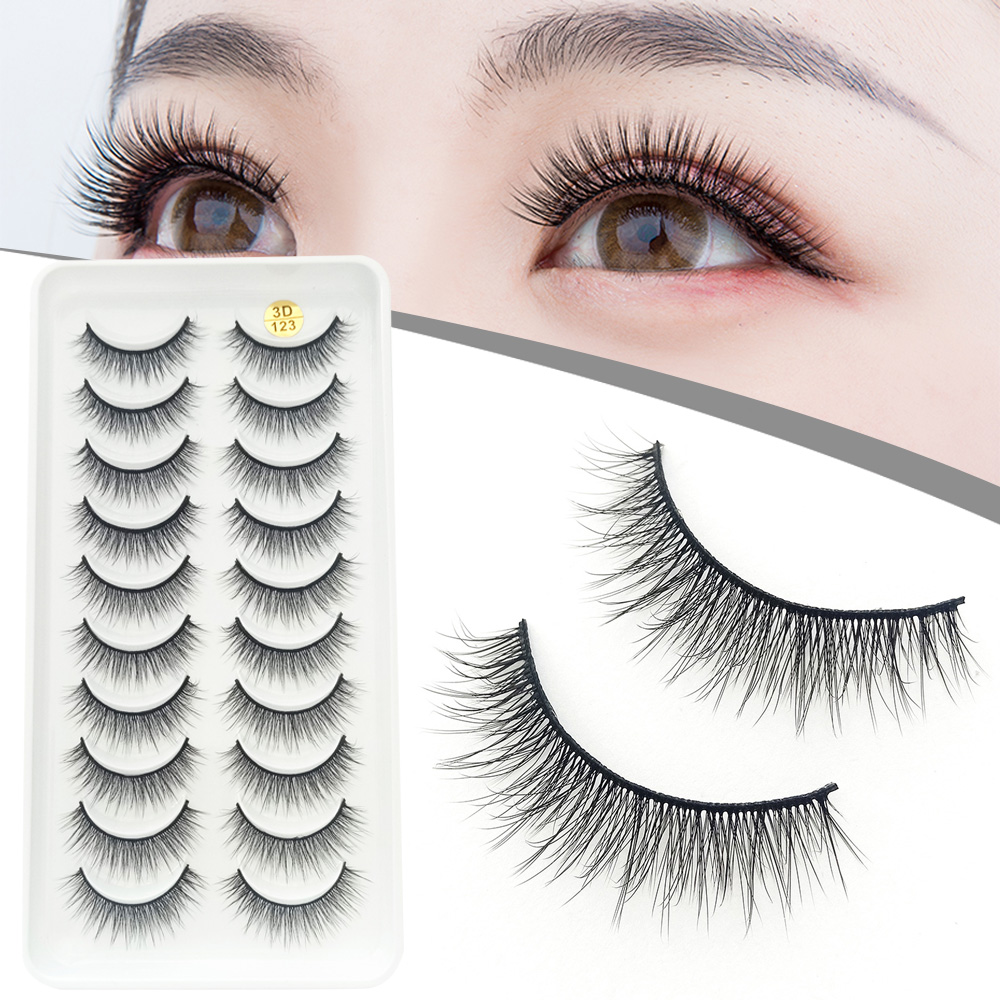 10 Pairs 3D Fluffy False Eyela - Beauty Makeup Design recension och pris