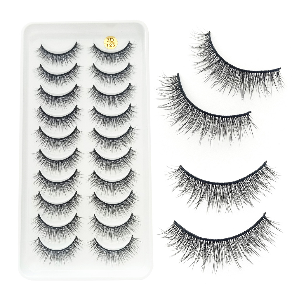 10 Pairs 3D Fluffy False Eyela - Beauty Makeup Design recension och pris