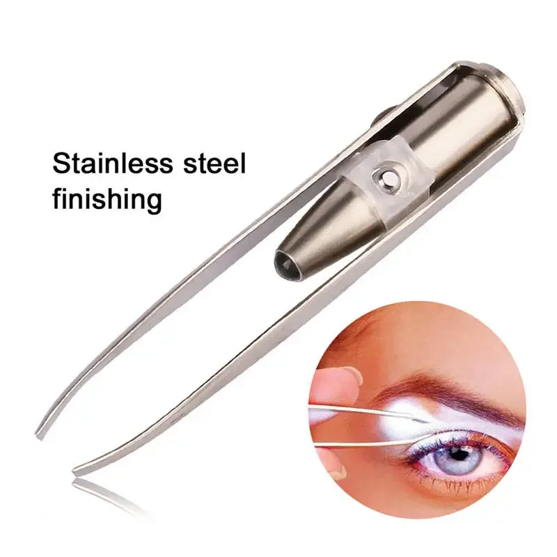 1/3Pcs Led Eyebrow Tweezers St - Beauty Makeup Design recension och pris