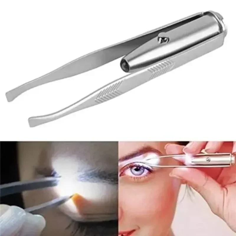 1/3Pcs Led Eyebrow Tweezers St - Beauty Makeup Design recension och pris