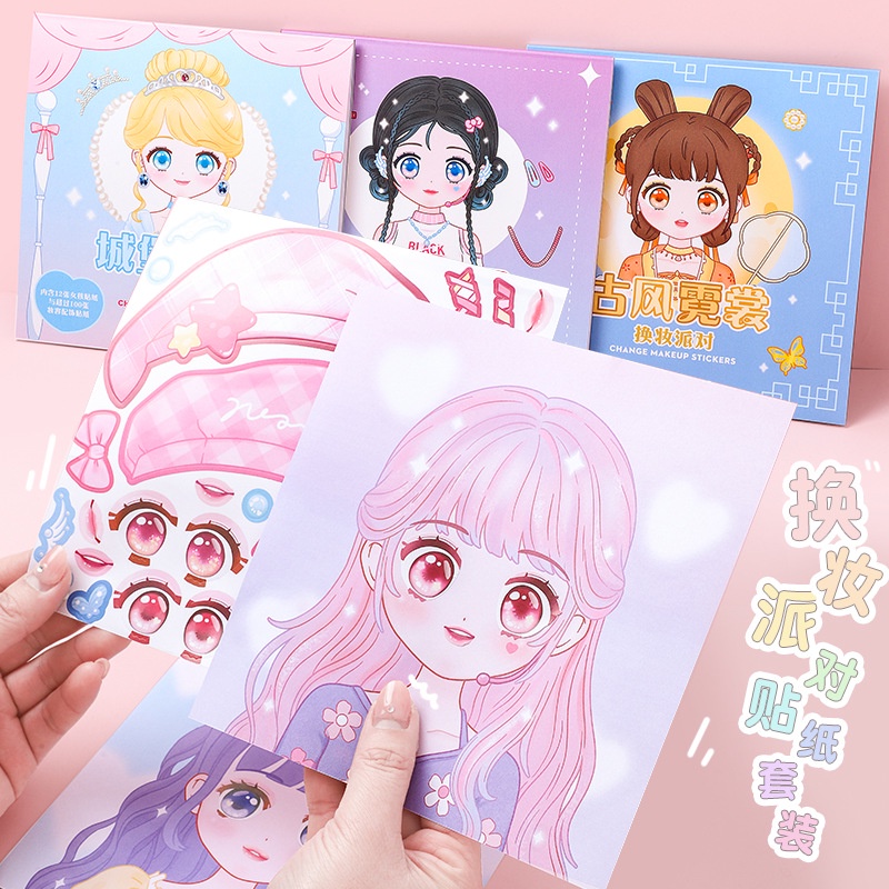 1PCS Makeup Change Stickers Ch - Beauty Makeup Book recension och pris