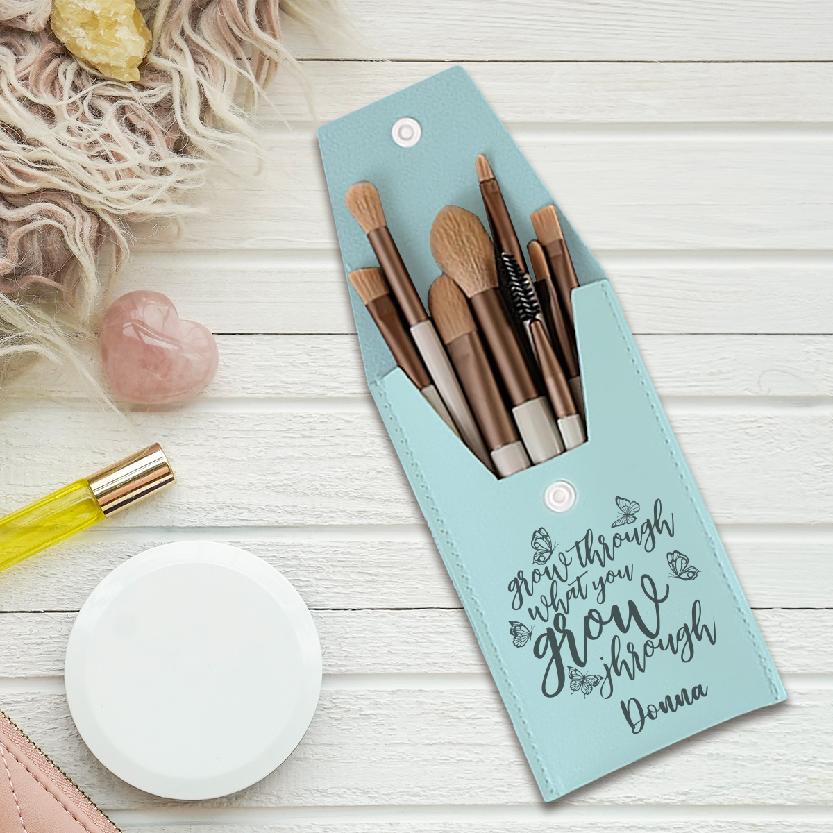 1pc Custom Name Makeup Brush,  - Beauty Makeup Design recension och pris