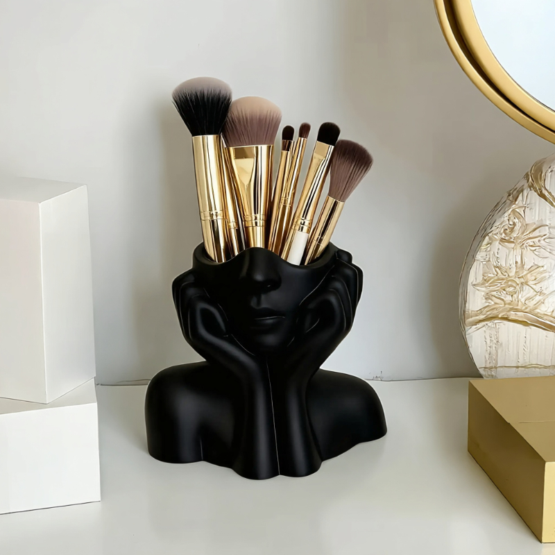 Face Shape Makeup Brush Holder - Beauty Makeup Design recension och pris