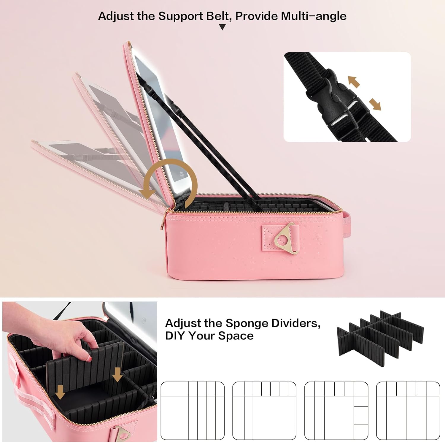 Large Capacity Makeup Bag 15'' - Beauty Makeup Vanity recension och pris