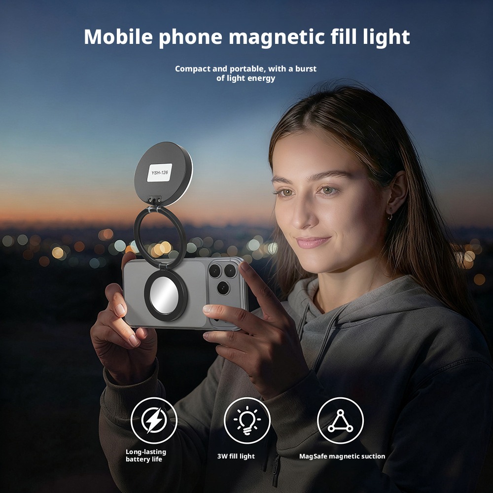Magnetic Mobile Phone Fill Lig - Beauty Makeup Light recension och pris